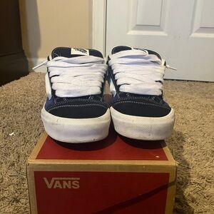 Vans Kids Navy and White Sneakers
